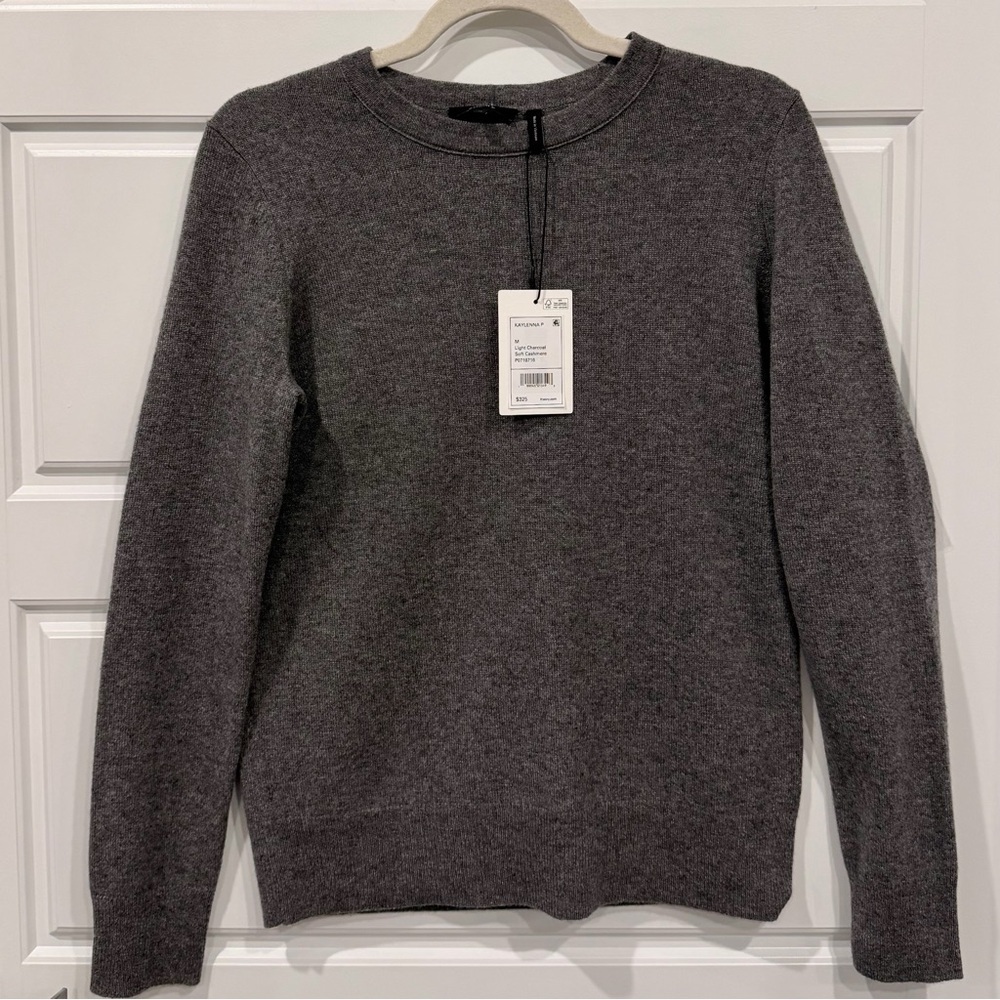 Theory Kaylenna 100% Cashmere Crewneck Sweater NWT Size M $325 Retail